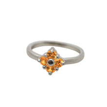 Load image into Gallery viewer, Citrine-Lucky-Clover-Ring