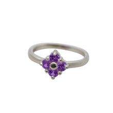 Load image into Gallery viewer, Sterling-Silver-Amethyst-Lucky-Ring