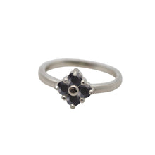Load image into Gallery viewer, Sterling-silver-Lucky-Ring-black-spinel