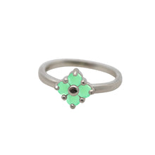 Load image into Gallery viewer, sterling-chrysoprase-Lucky-Ring
