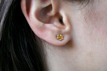 Load image into Gallery viewer, 5mm-sterling-silver-citrine-stud