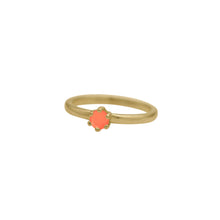 Load image into Gallery viewer, Carnelian-Birthstone-Solitare-Stacking-Ring