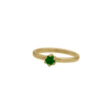 Load image into Gallery viewer, Tsavorite-Garnet-Birthstone-Solitare-Stacking-Ring