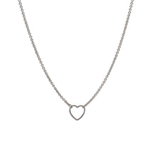 Load image into Gallery viewer, Minimal Heart Necklace in Sterling Silver