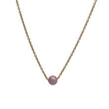 Load image into Gallery viewer, Lilac Pearl Necklace in Sterling Silver