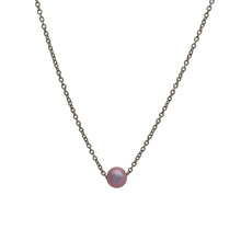 Load image into Gallery viewer, Lilac-Silver-Pearl-Necklace