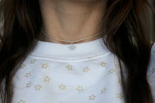 Load image into Gallery viewer, aquamarine-Lucky-Clover-Choker