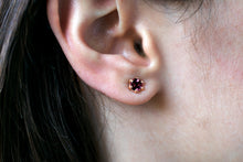 Load image into Gallery viewer, Rhodolite-Facated-5mm-rose-gold