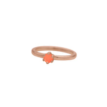 Load image into Gallery viewer, Carnelian-Birthstone-Solitare-Stacking-Ring