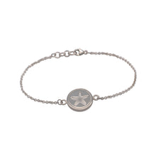 Load image into Gallery viewer, Starfish Circle Bracelet in Sterling Silver