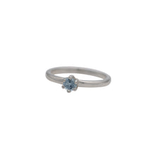 Load image into Gallery viewer, Gray-Spinel-Solitare-Birthstone-Stacking-Ring