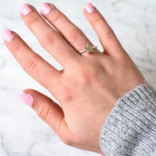 Load image into Gallery viewer, Sterling-Silver-Star-Ring