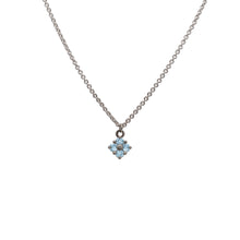 Load image into Gallery viewer, aquamarine-Lucky-Clover-Choker