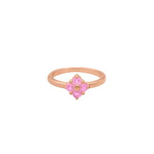 Load image into Gallery viewer, pink-sapphire-Lucky-Clover-ring