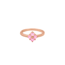 Load image into Gallery viewer,    rose-gold-pink-spinel-Lucky-Clover-ring