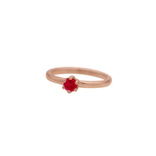 Load image into Gallery viewer, Birthstone-Solitare-Stacking-Ring