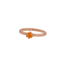 Load image into Gallery viewer, Spessartite Garnet Round Faceted Stacking Ring