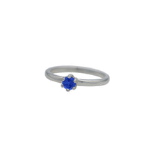 Load image into Gallery viewer, sapphire-Birthstone-Solitare-Stacking-Ring