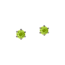 Load image into Gallery viewer,    sterling-silver-peridot-stud