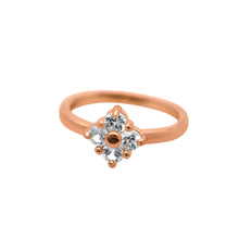 Load image into Gallery viewer, Lucky-Ring-white-sapphire-rose-gold
