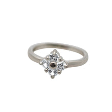 Load image into Gallery viewer, Lucky-Ring-white-sapphire-sterling-silver
