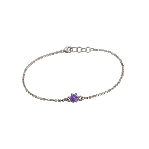 Amethyst-Birthstone-Bracelet
