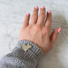 Load image into Gallery viewer, Bee Happy Bracelet in Sterling Silver
