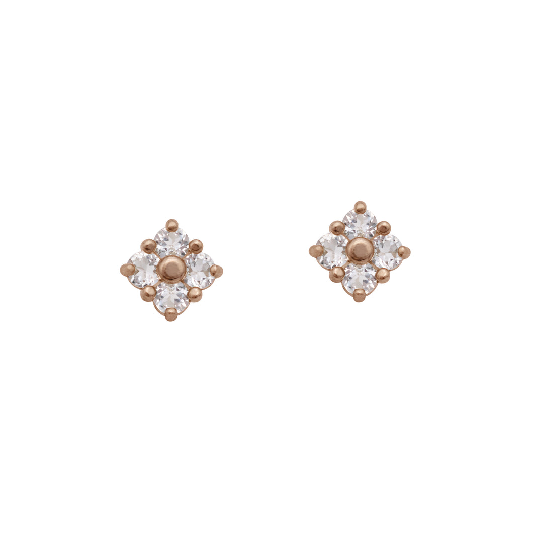 Lucky Stud Earrings in Diamond