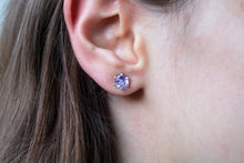 Load image into Gallery viewer, 6mm-Iolite-Faceted-Studs
