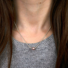 Load image into Gallery viewer, Lilac-Silver-Pearl-Necklace

