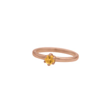 Load image into Gallery viewer, Citrine Round Faceted Stacking Ring
