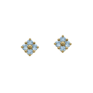    Yellow-Gold-Aquamarine-Stud-Earrings