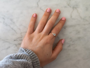 Starfish Circle Ring in Sterling Silver